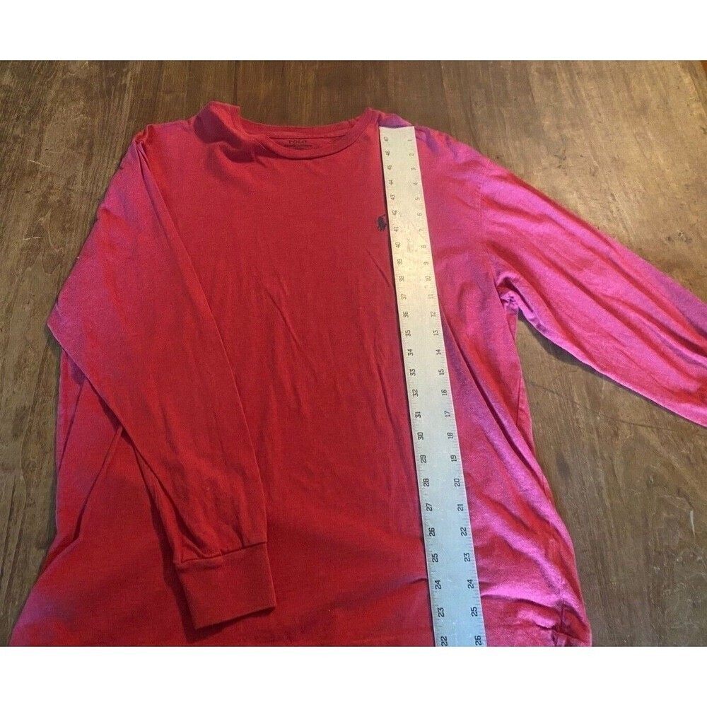 Men’s Polo Ralph Lauren Red Long Sleeve T-Shirt Large